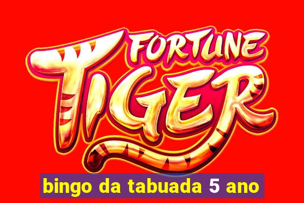 bingo da tabuada 5 ano