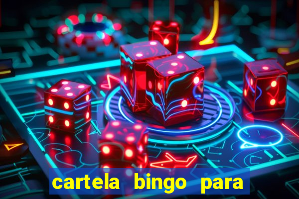 cartela bingo para cha de cozinha imprimir gratis